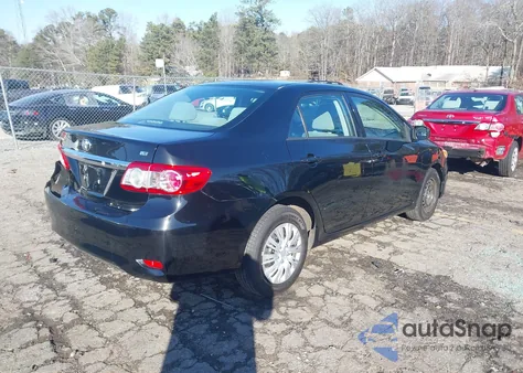 2011 Toyota Corolla Le z USA, uszkodzony, nr VIN 2T1BU4EE7BC569154